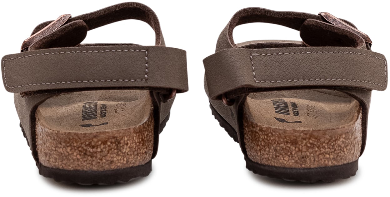 Birkenstock Sandalo con doppia fascia e cinturino posteriore Taupe