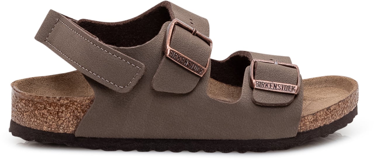 Birkenstock Sandalo con doppia fascia e cinturino posteriore Taupe