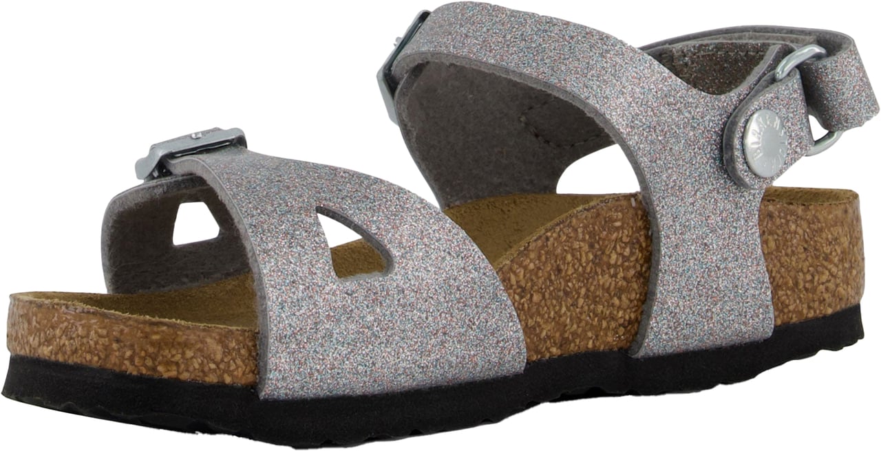 Birkenstock Birkenstock Meisjes Sandalen In Zilver Metallic