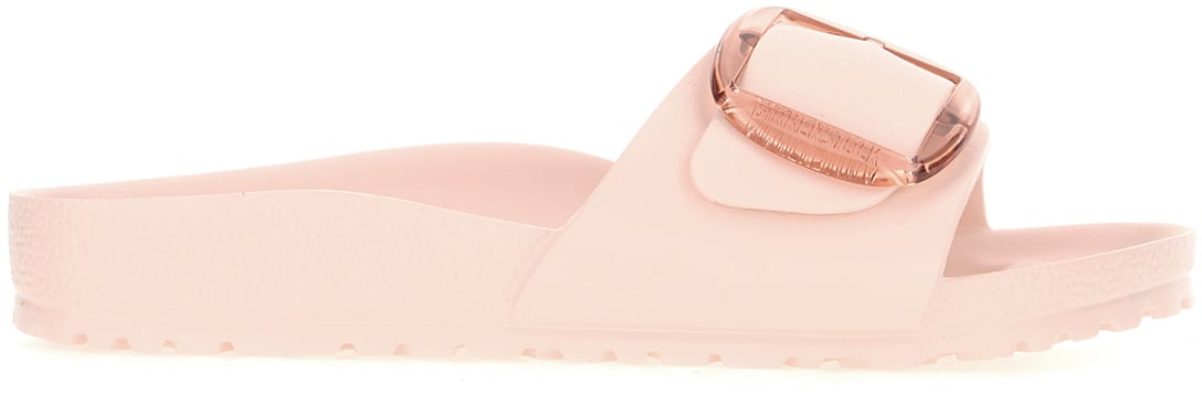 Birkenstock Birkenstock Ivory rubber Madrid Big Buckle slippers Roze
