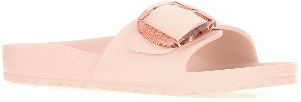 Birkenstock Birkenstock Ivory rubber Madrid Big Buckle slippers Roze