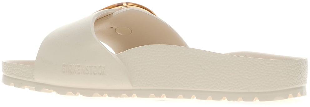 Birkenstock Birkenstock Ivory rubber Madrid Big Buckle slippers Neutraal
