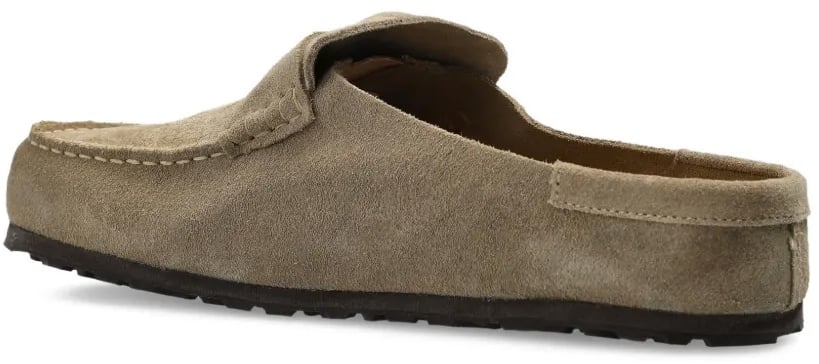Birkenstock Naples Wrapped Suede Leather Taupe Divers