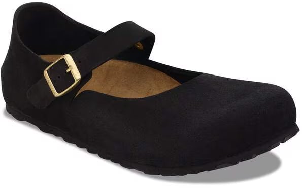 Birkenstock MANTOVA CUP SOLE HIGH SHINE BLACK Zwart