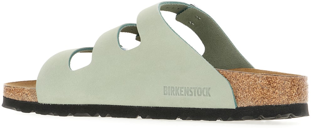 Birkenstock Birkenstock Sage green suede Florida sandals Groen