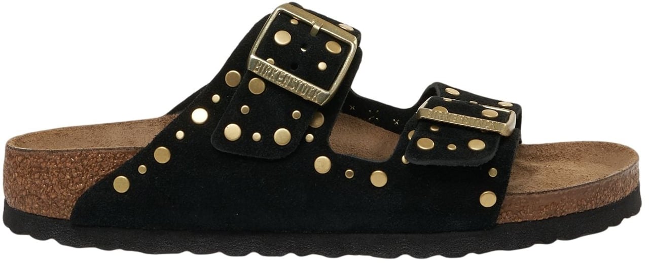 Birkenstock Sandals 'Arizona Rivet Border' Zwart