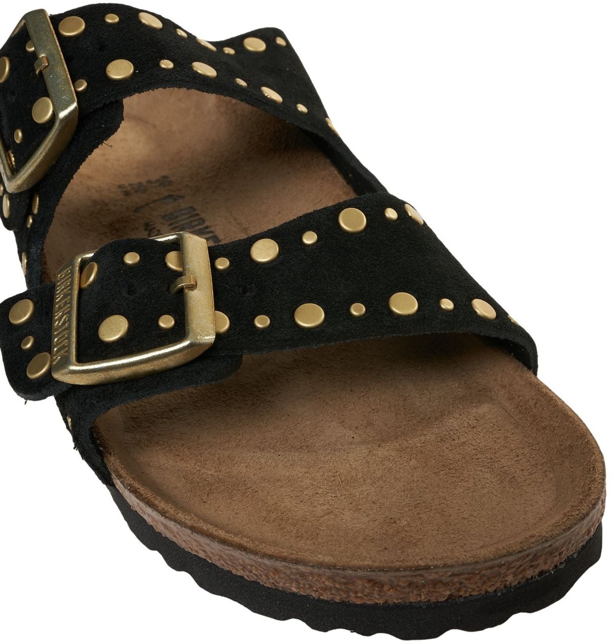Birkenstock Sandals 'Arizona Rivet Border' Zwart