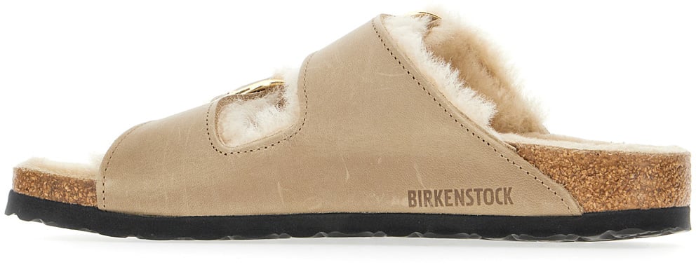Birkenstock Birkenstock Sand shearling Arizona sandals Neutraal