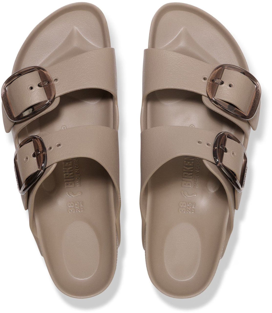 Birkenstock Arizona Big Buckle Narrow Slippers Taupe 1030389 Taupe