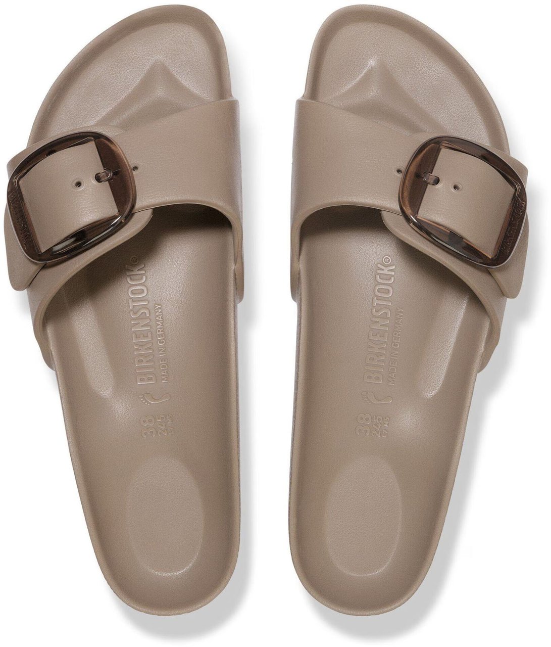 Birkenstock Birkenstock Madrid Big Buckle Narrow Slippers Taupe 1030479 Taupe