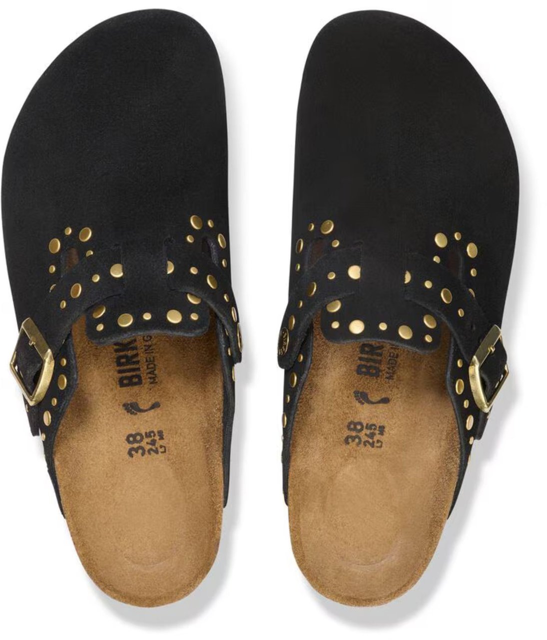 Birkenstock Birkenstock Boston Rivet Slippers Zwart 1030491 Zwart