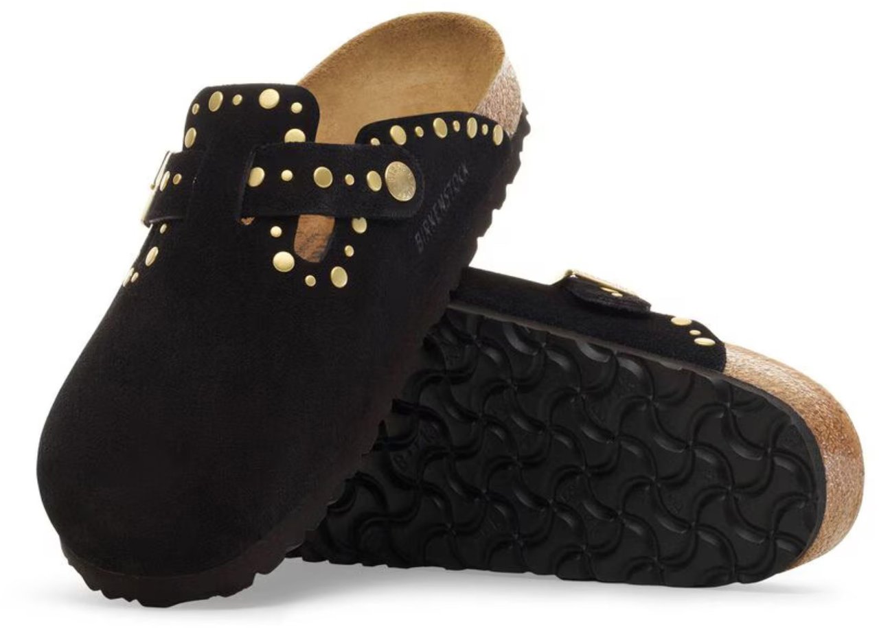 Birkenstock Birkenstock Boston Rivet Slippers Zwart 1030491 Zwart