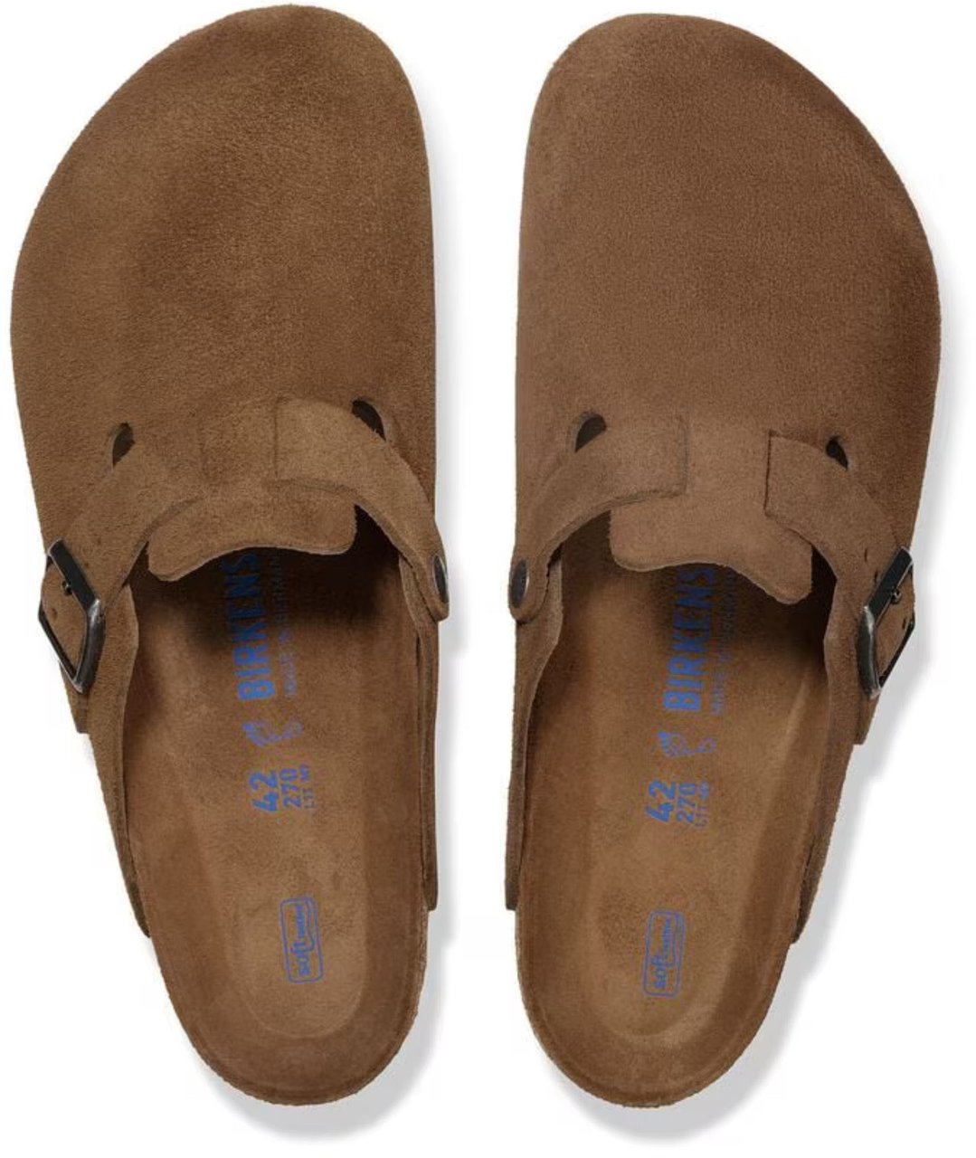 Birkenstock Boston Narrow Slippers Cognac 1030861 Bruin