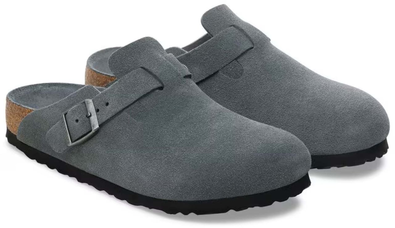 Birkenstock Birkenstock Boston Slippers Grijs 1030874 Grijs