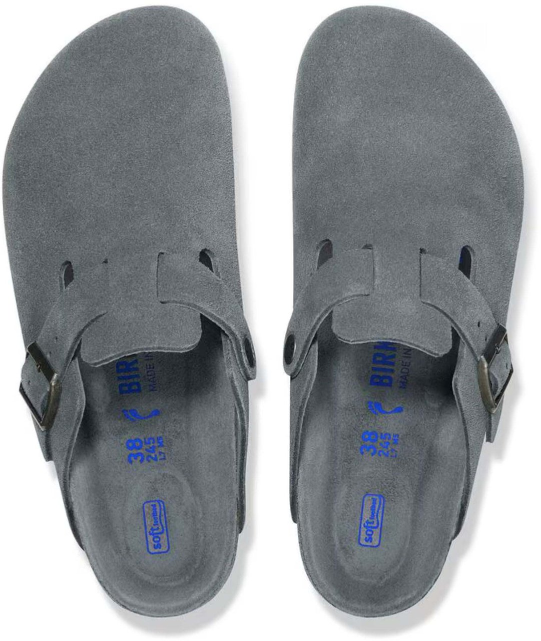 Birkenstock Birkenstock Boston Slippers Grijs 1030874 Grijs