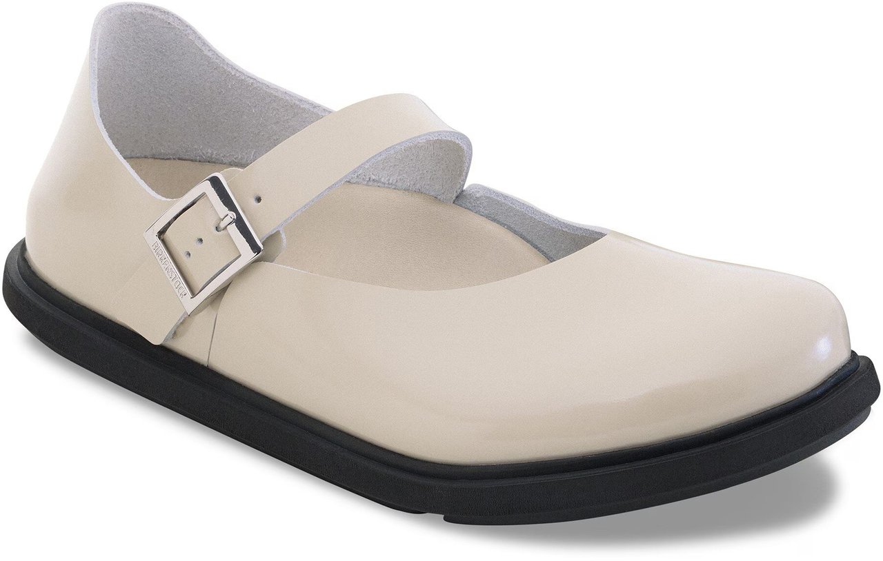 Birkenstock MANTOVA CUP SOLE HIGH SHINE OYSTER Neutraal