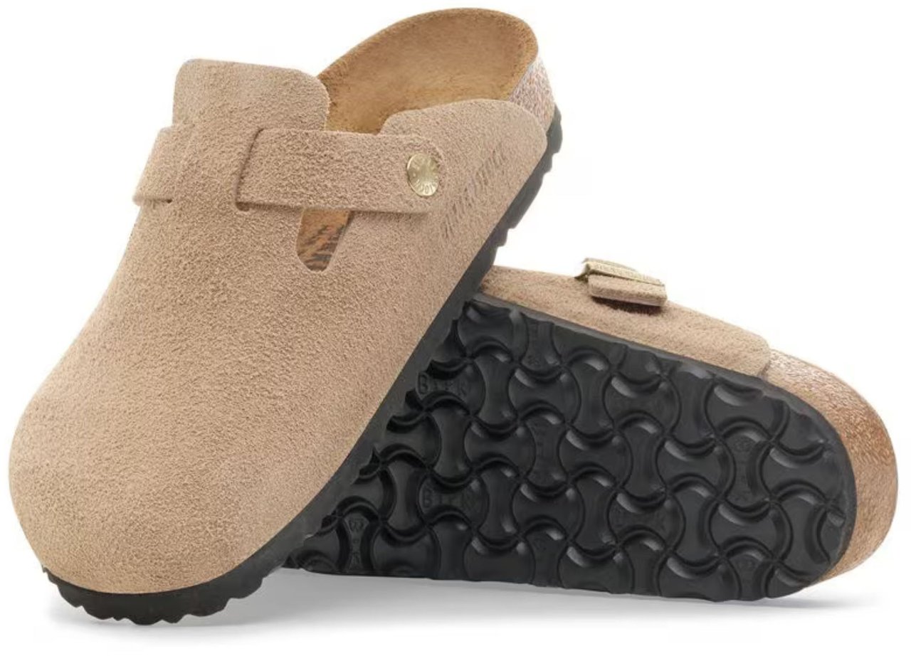 Birkenstock Boston Bs Narrow Slippers Zand 1030883 Beige