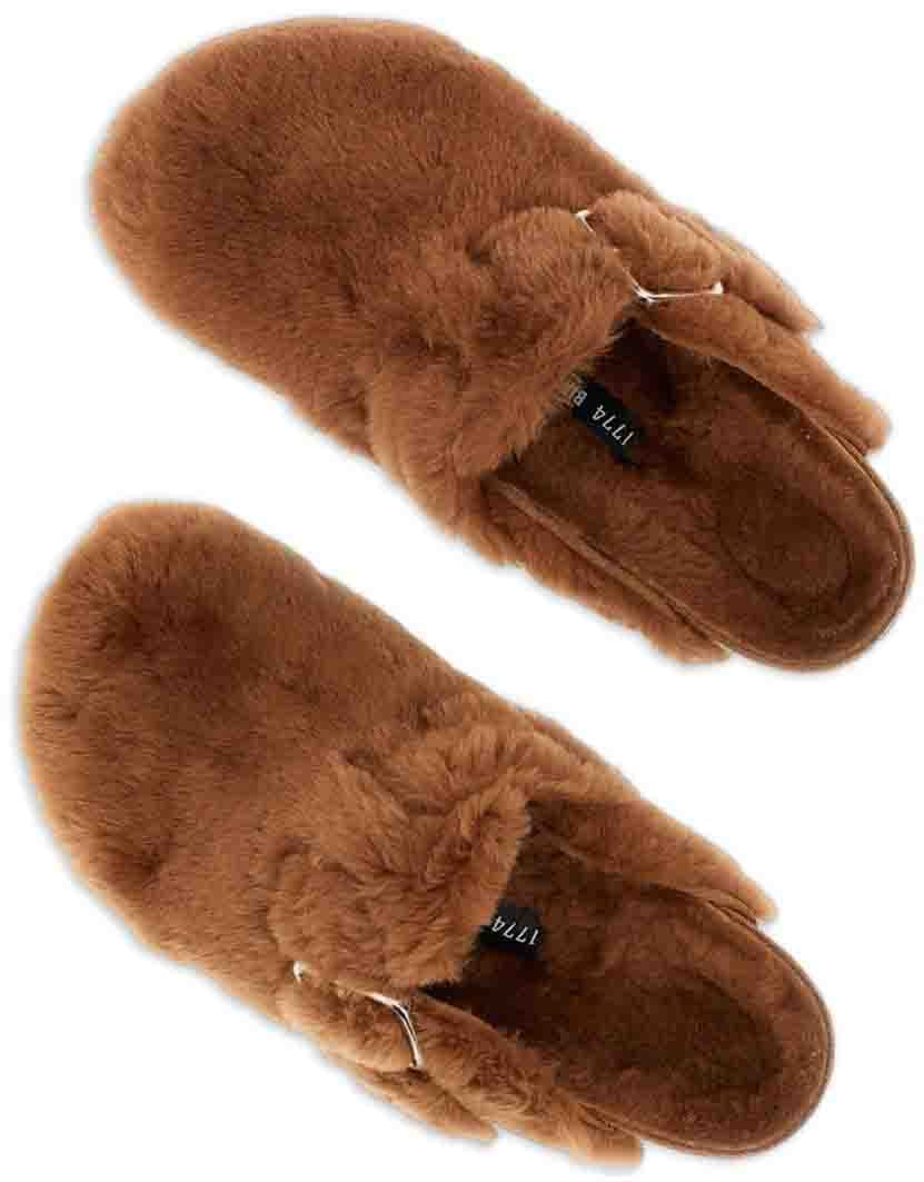 Birkenstock Flat Shoes Brown Bruin