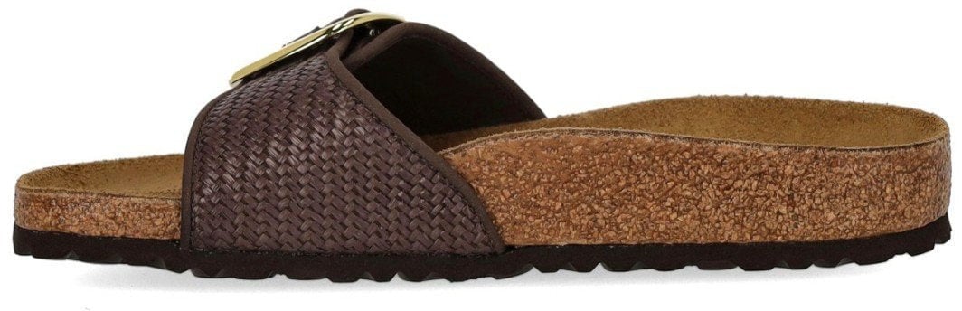 Birkenstock BIRKENSTOCK MADRID RAFFIA BIG BUCKLE CARAFE SANDAL Bruin