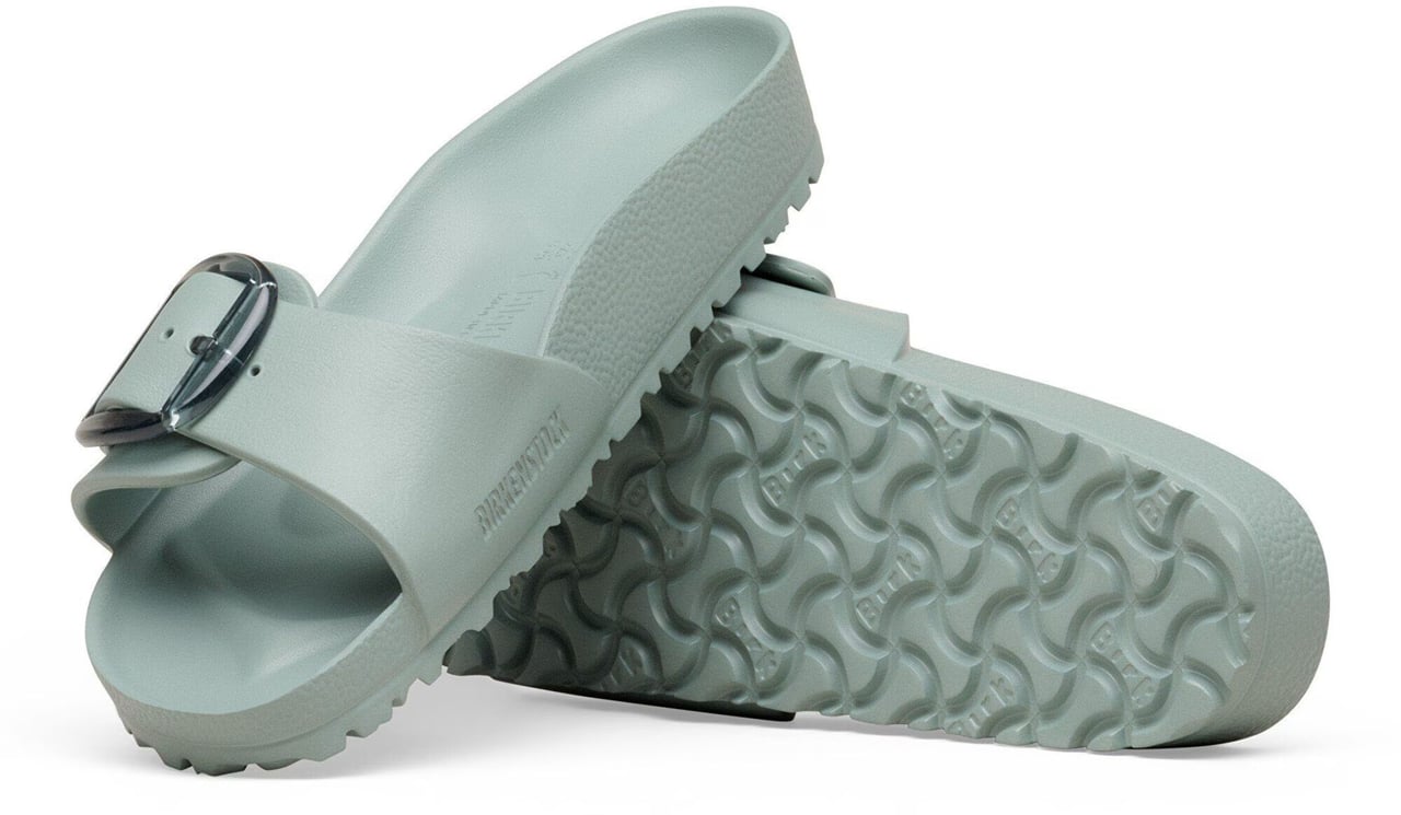 Birkenstock Madrid Big Buckle Narrow Slippers Lichtgroen 1031422 Groen