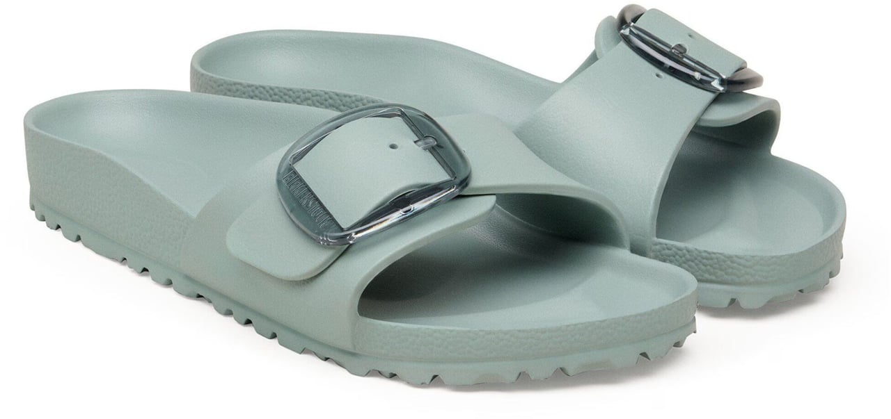 Birkenstock Madrid Big Buckle Narrow Slippers Lichtgroen 1031422 Groen