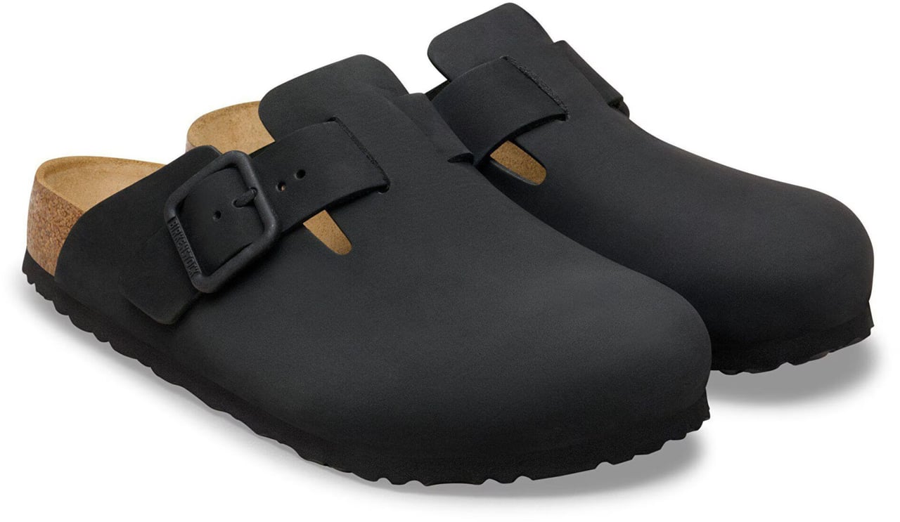 Birkenstock Boston Wb Narrow Slippers Zwart 1031575 Zwart