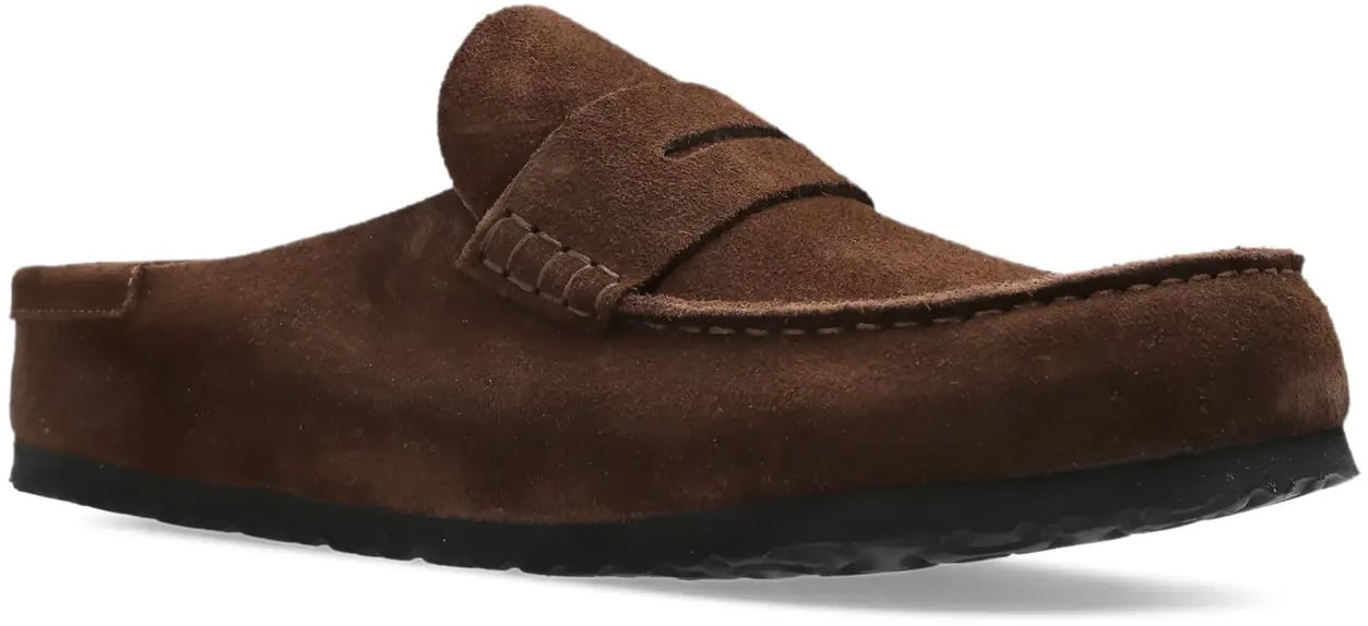 Birkenstock Naples Wrapped Suede Leather Carafe Bruin