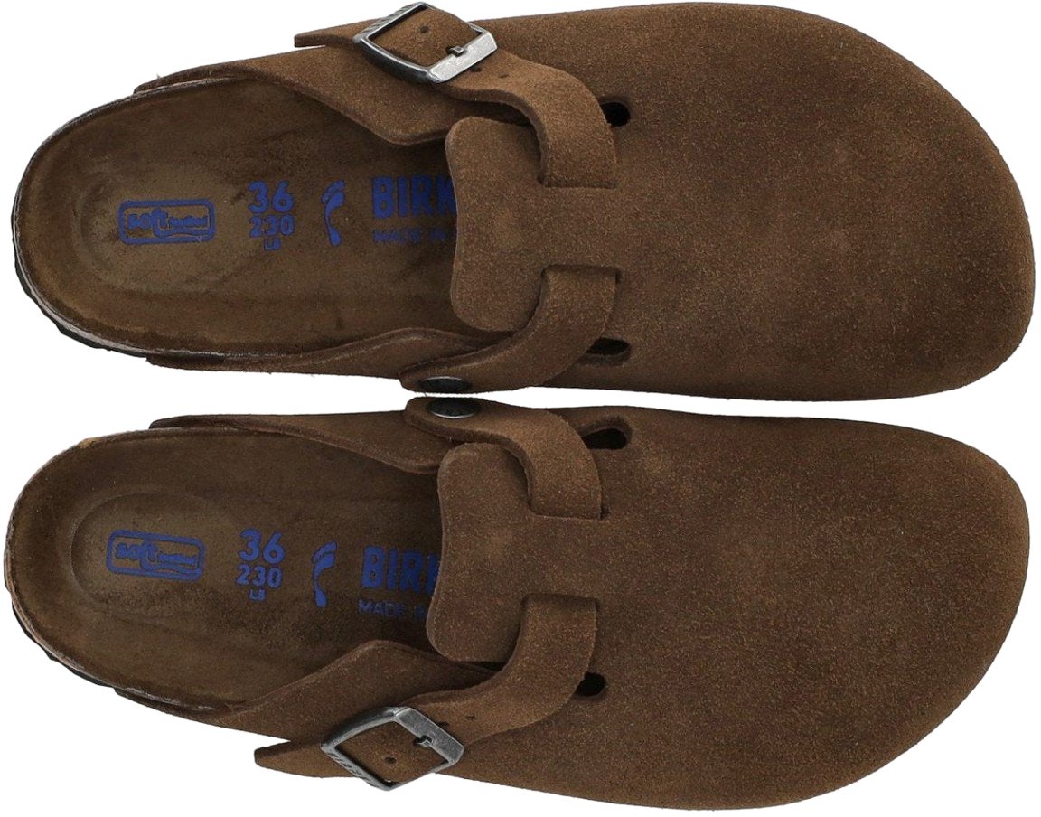 BIRKENSTOCK BOSTON SOFT FOOTBED CARAFE TONAL CLOG Bruin