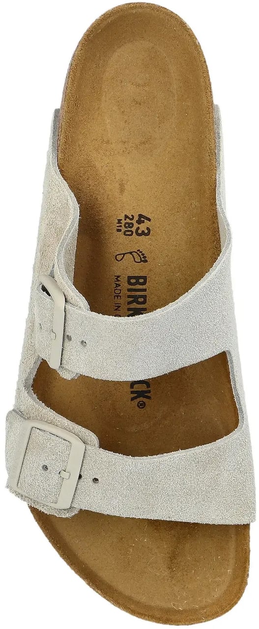 Birkenstock Arizona Suede Leather Oyster Grijs