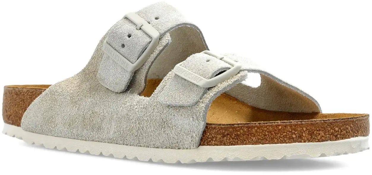 Birkenstock Arizona Suede Leather Oyster Grijs