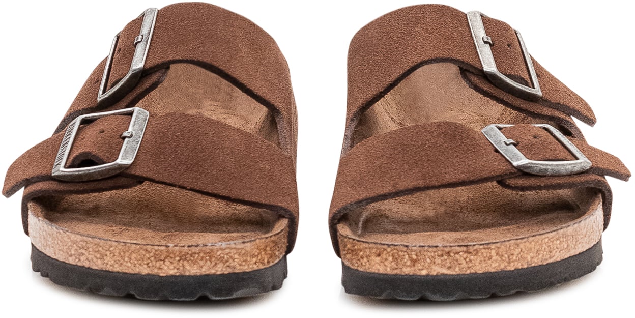 Birkenstock Sandali Arizona a Doppia Fascia con Fibbie Bruin