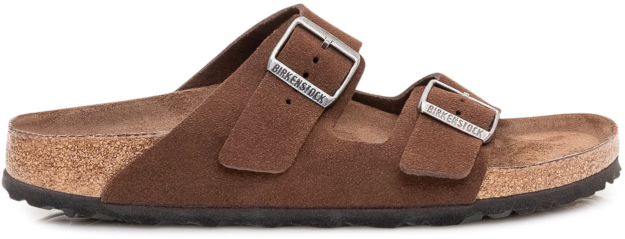 Birkenstock Sandali Arizona a Doppia Fascia con Fibbie Bruin