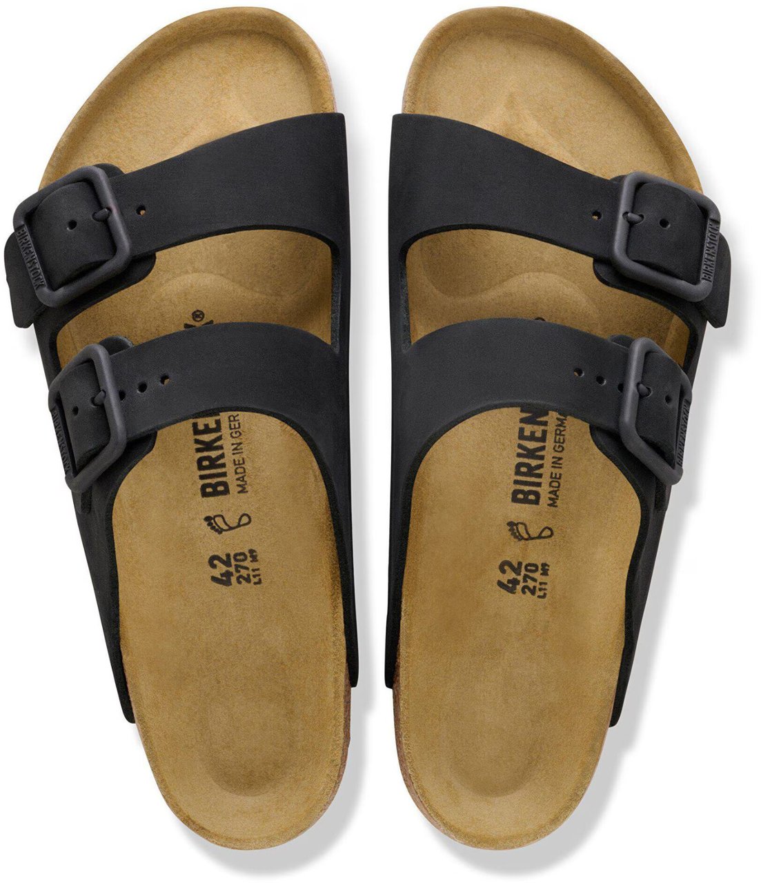 Birkenstock Birkenstock Arizona Wb Regular Slippers Zwart 1031697 Zwart