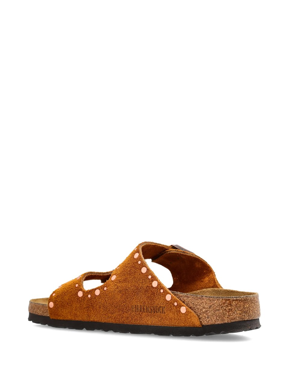 Birkenstock Arizona Rivet Brown Suede Two-Strap Oranje