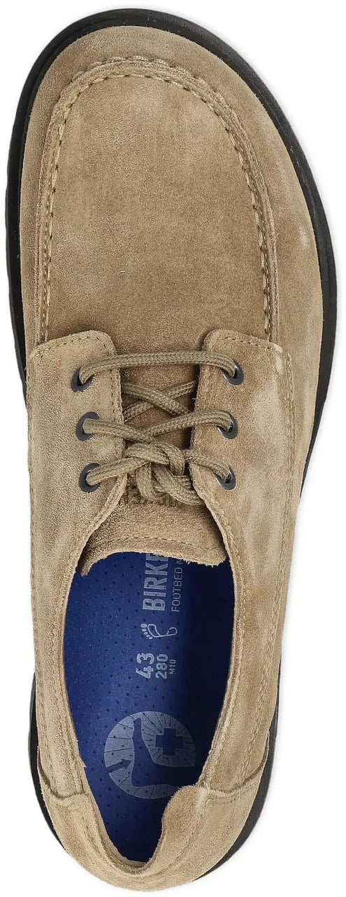 Birkenstock Highwood Moc Lace Low Suède Gray Taupe Divers