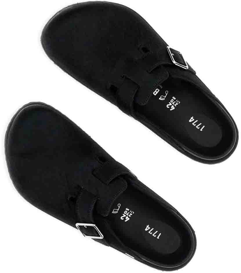 Birkenstock Flat Shoes Black Zwart