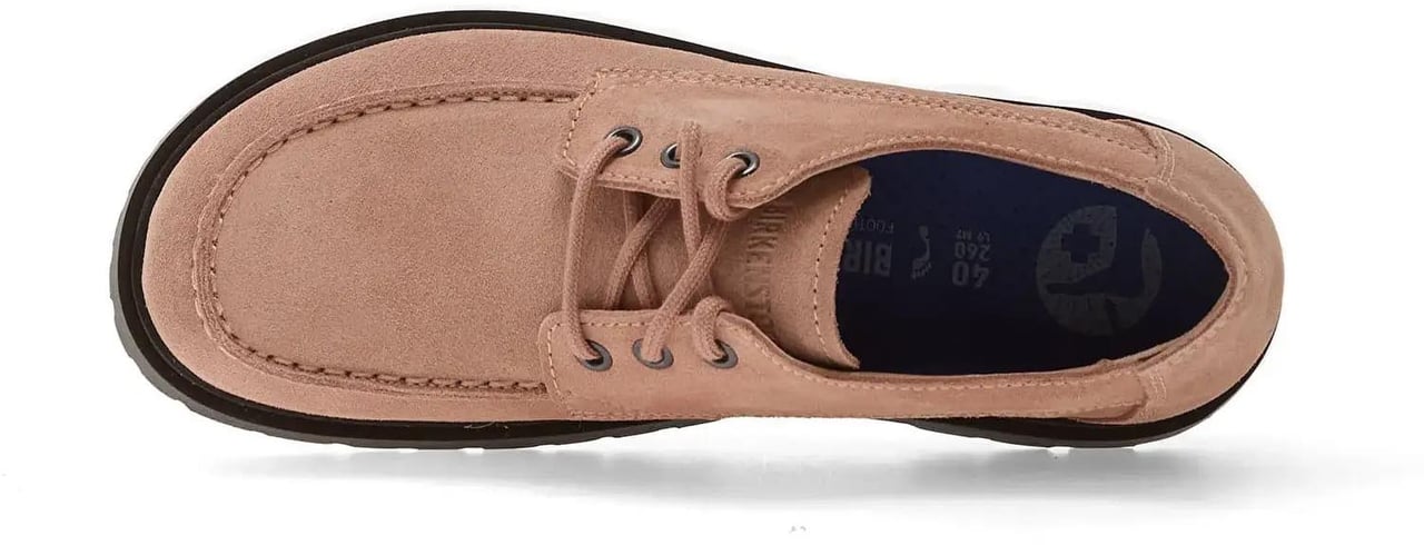 Birkenstock Highwood Moc Lace Low Suede Pink Clay Roze