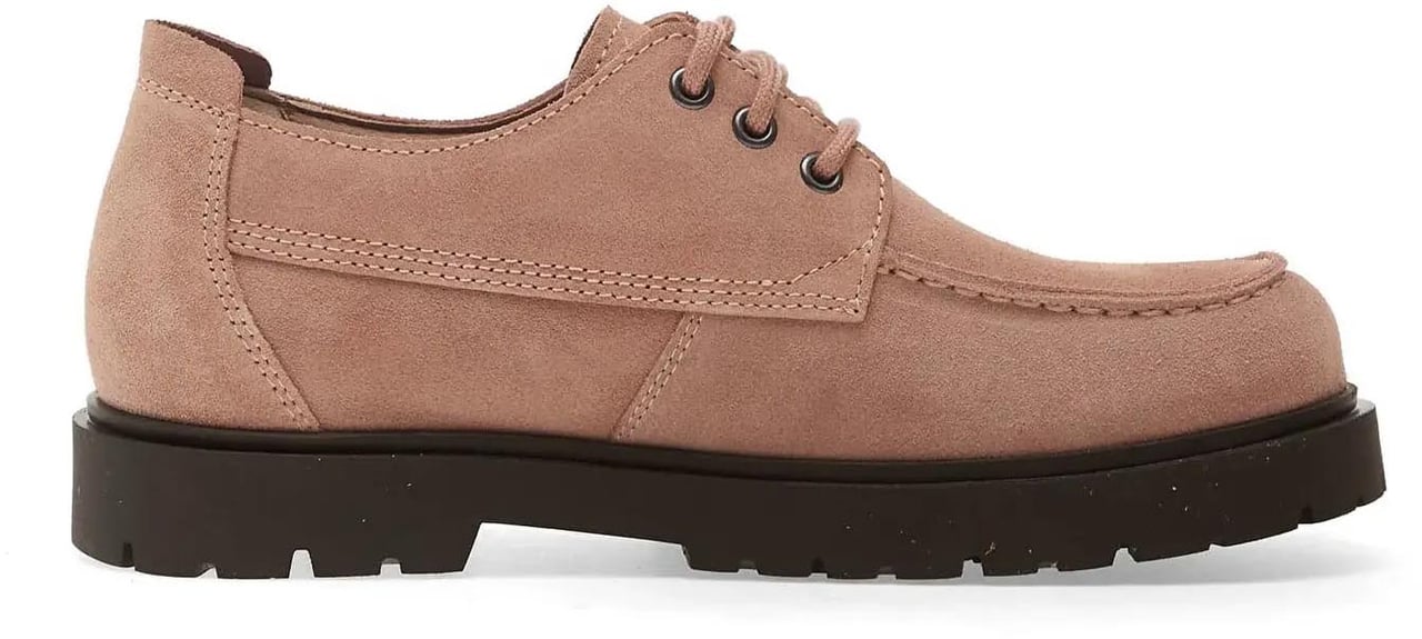 Birkenstock Highwood Moc Lace Low Suede Pink Clay Roze