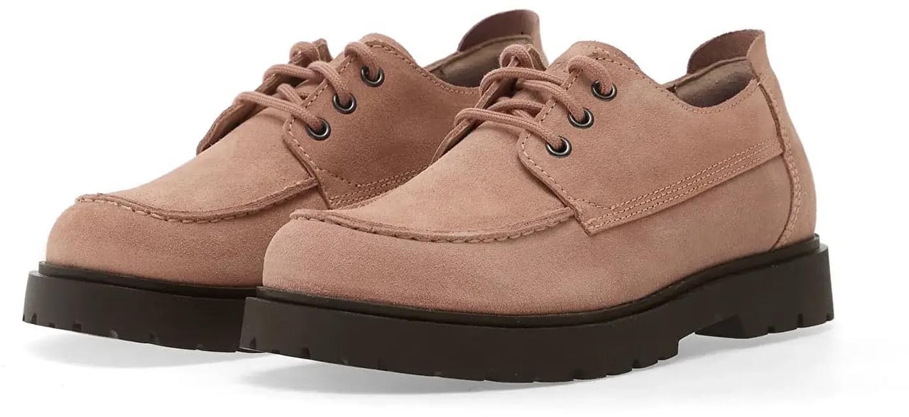 Birkenstock Highwood Moc Lace Low Suede Pink Clay Roze