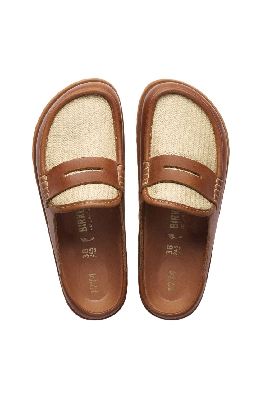 Birkenstock Canvas Naples Wrapped Outsole Loafers Bruin