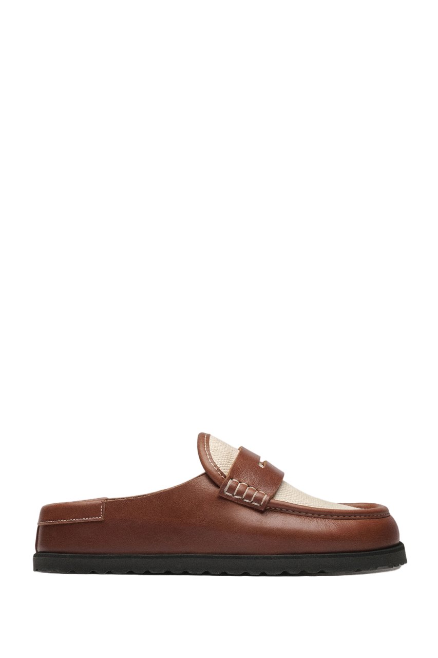 Birkenstock Canvas Naples Wrapped Outsole Loafers Bruin