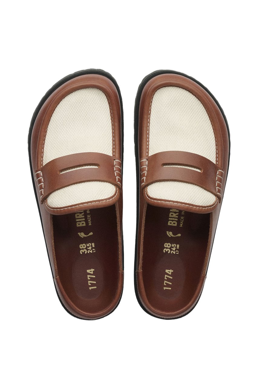 Birkenstock Canvas Naples Wrapped Outsole Loafers Bruin