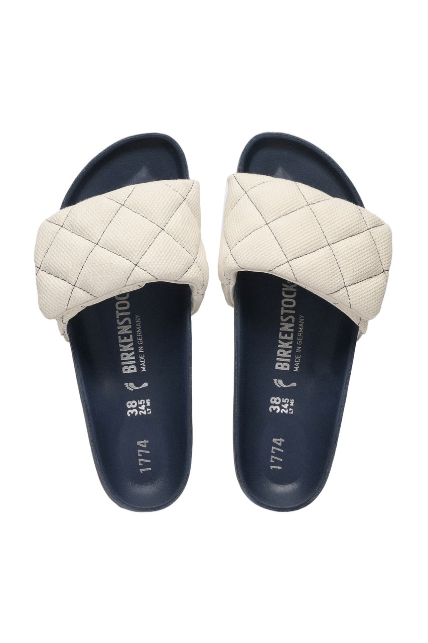 Birkenstock Canvas Sylt Padded Hook-and-Loop Sandals Blauw