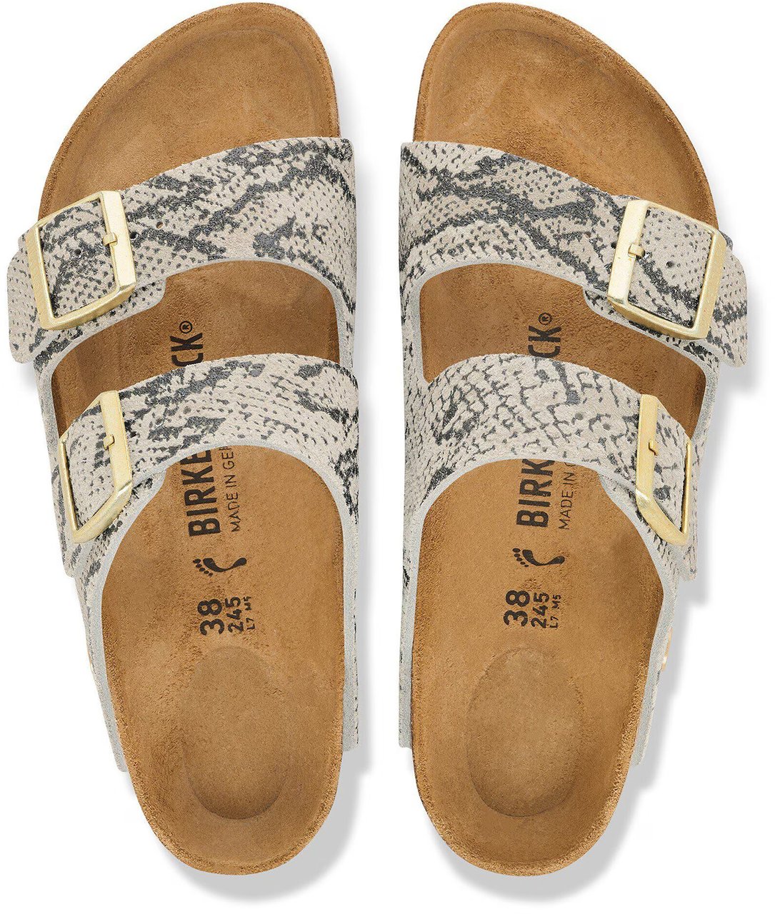Birkenstock Sandals Snake Oyster Taupe