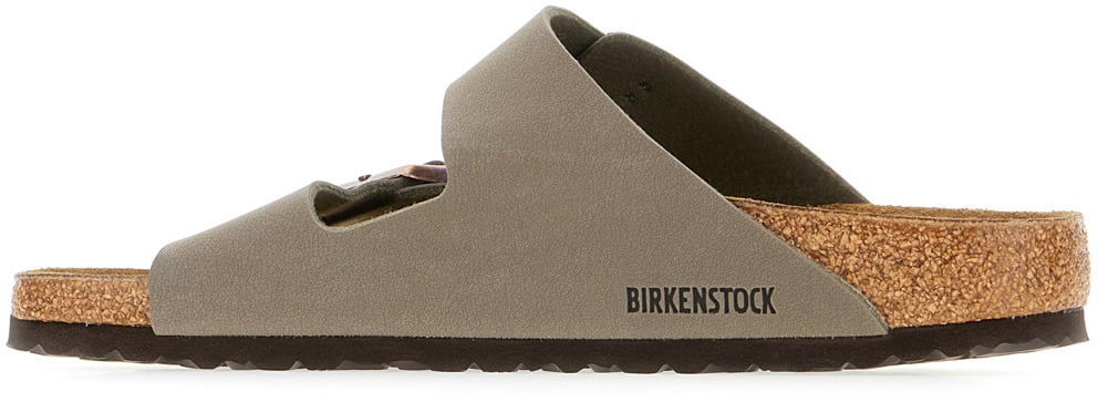 Birkenstock Birkenstock Grey leather Arizona sandals Grijs