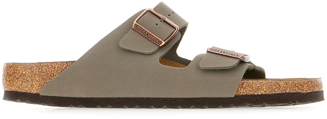 Birkenstock Birkenstock Grey leather Arizona sandals Grijs