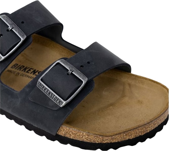 Birkenstock Black Synthetic Slippers Zwart