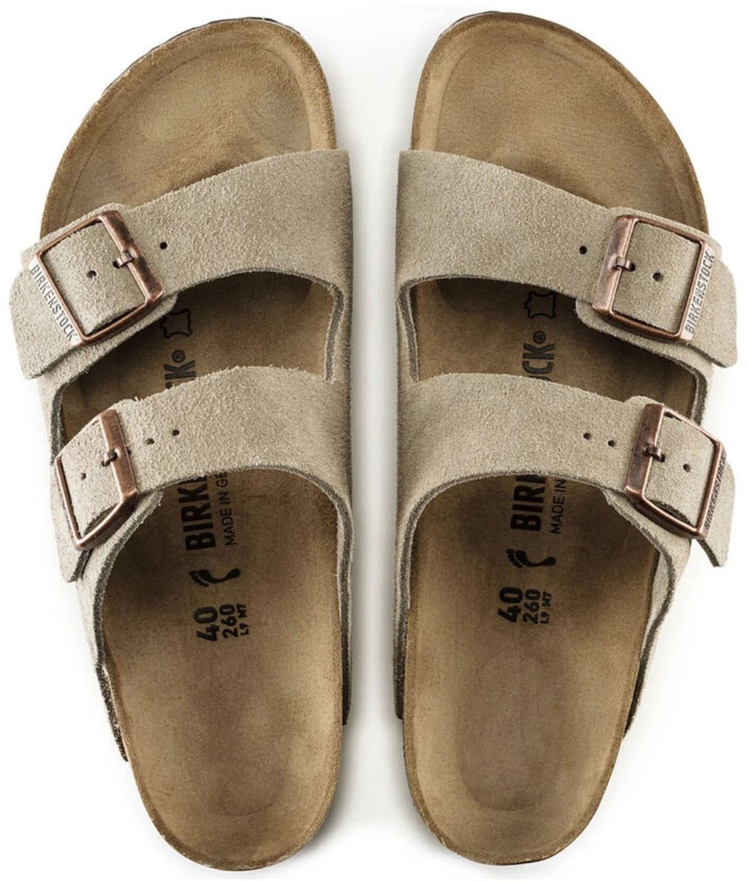Birkenstock Arizona Regular Slippers Taupe 51461 Taupe