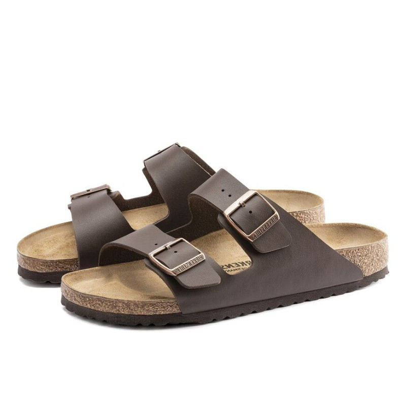 Birkenstock Birkenstock Arizona Birko-Flor Dark Brown Zwart