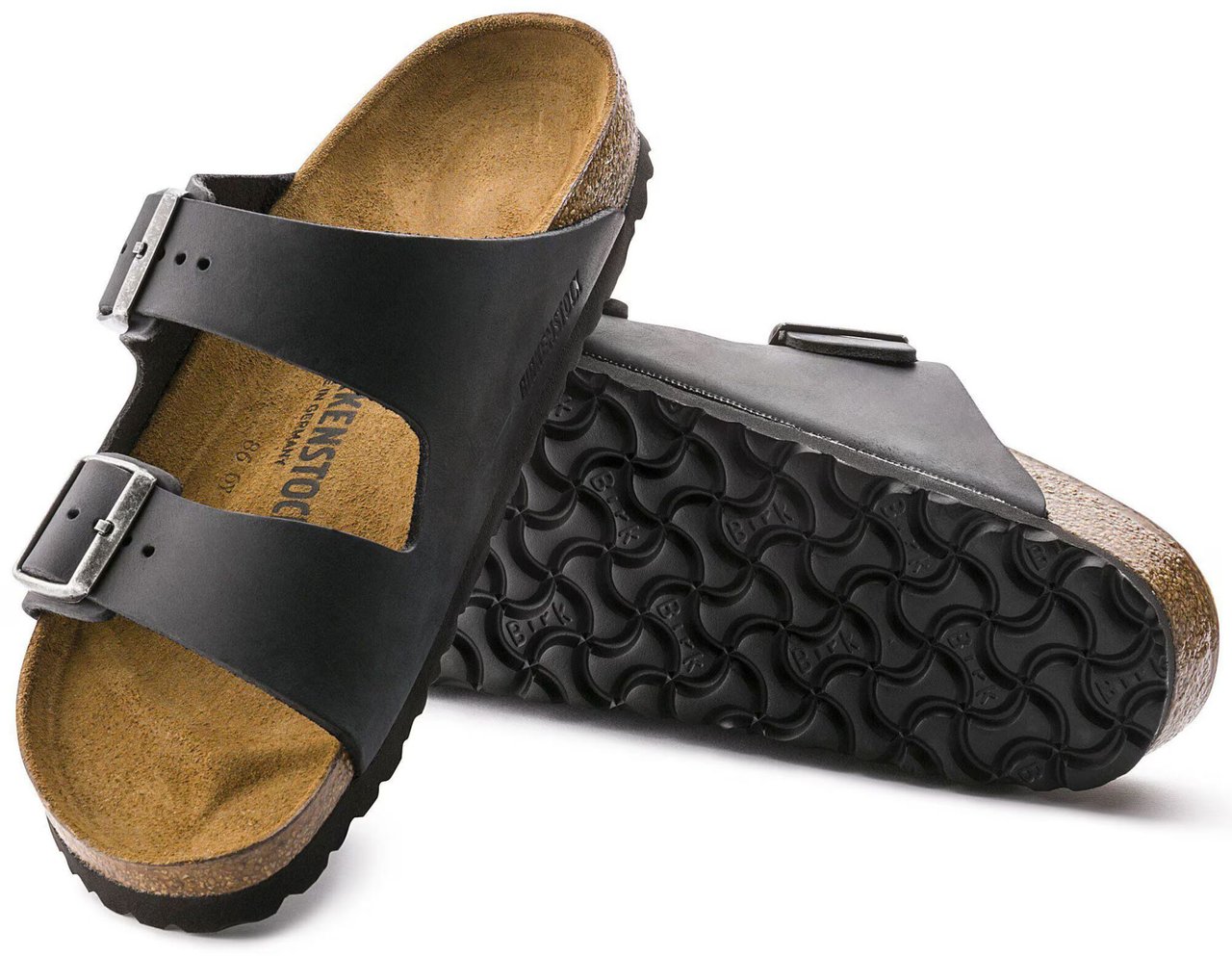 Birkenstock Arizona Regular Slippers Zwart 552111 Zwart